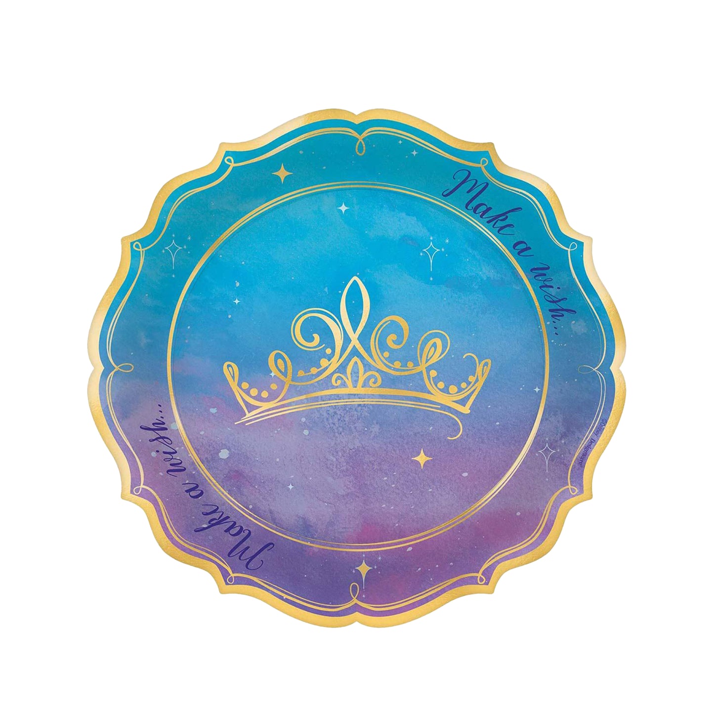 18 cm Princess Round Paper Plates Pack of 8