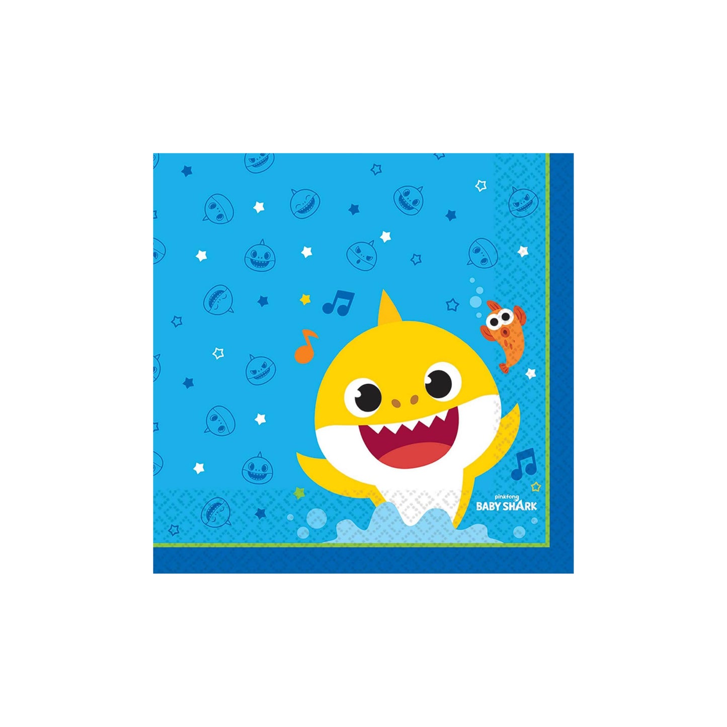Baby Shark 33 cm Lunch Napkins Pack of 16