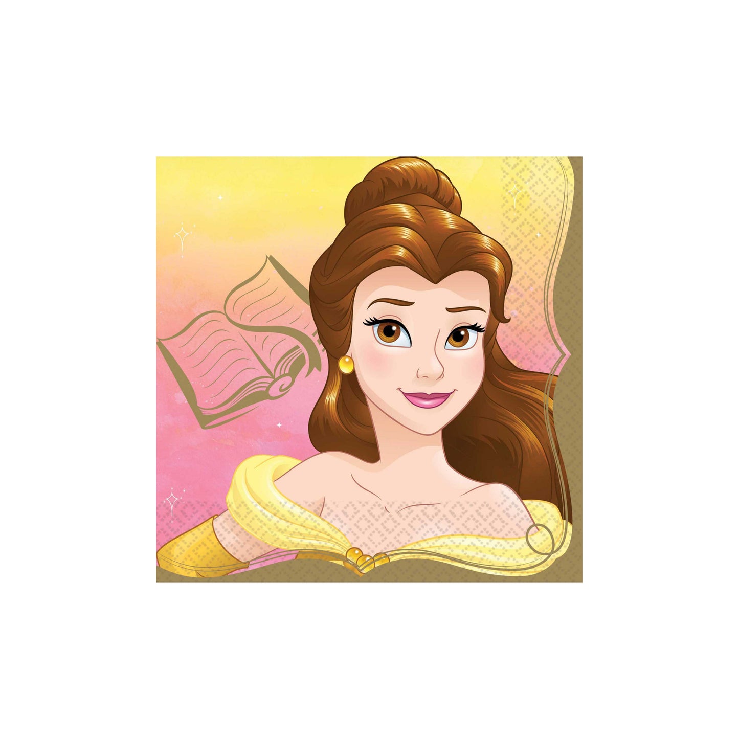 Princess Belle 33 cm Lunch Napkins Pack of 16