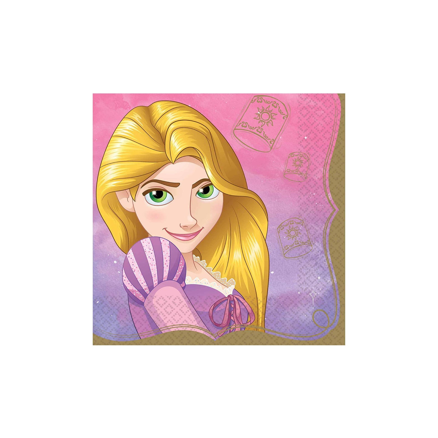 Princess Rapunzel 33 cm Lunch Napkins Pack of 16