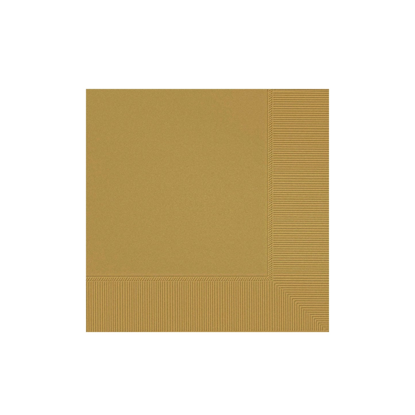Beverage Napkins 25 cm Gold Pack of 20