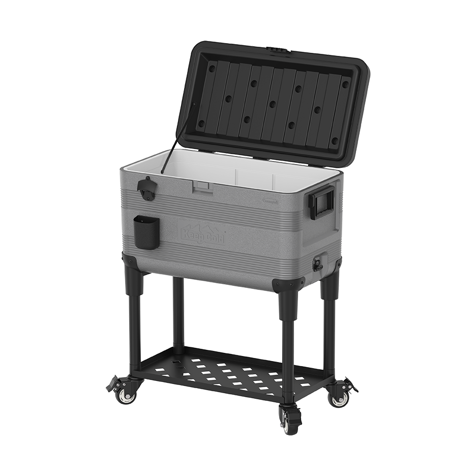 KeepCold Icebox Cart with Wheels