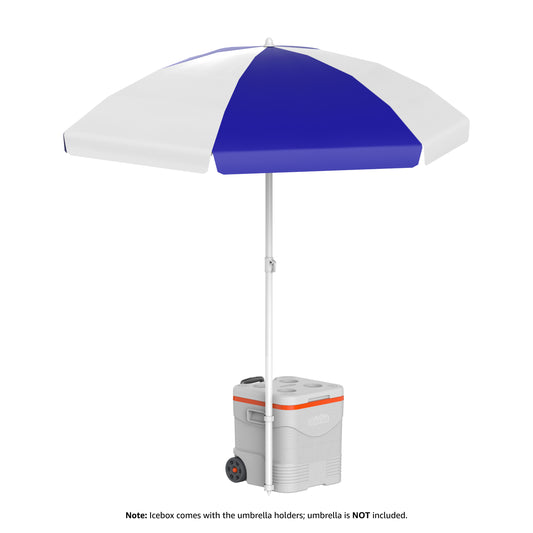 30L KeepCold Picnic Trolley Icebox with Umbrella Holder