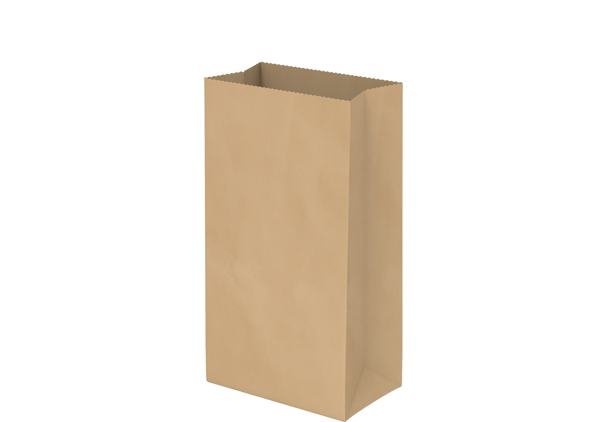 Grocery Paper Bags Plain Brown Square Bottom 18 x 33 x 11 cm - 400 Pcs.