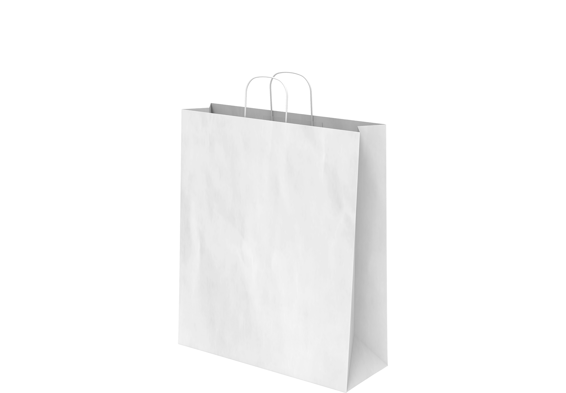 Shopping Paper Bags Plain White