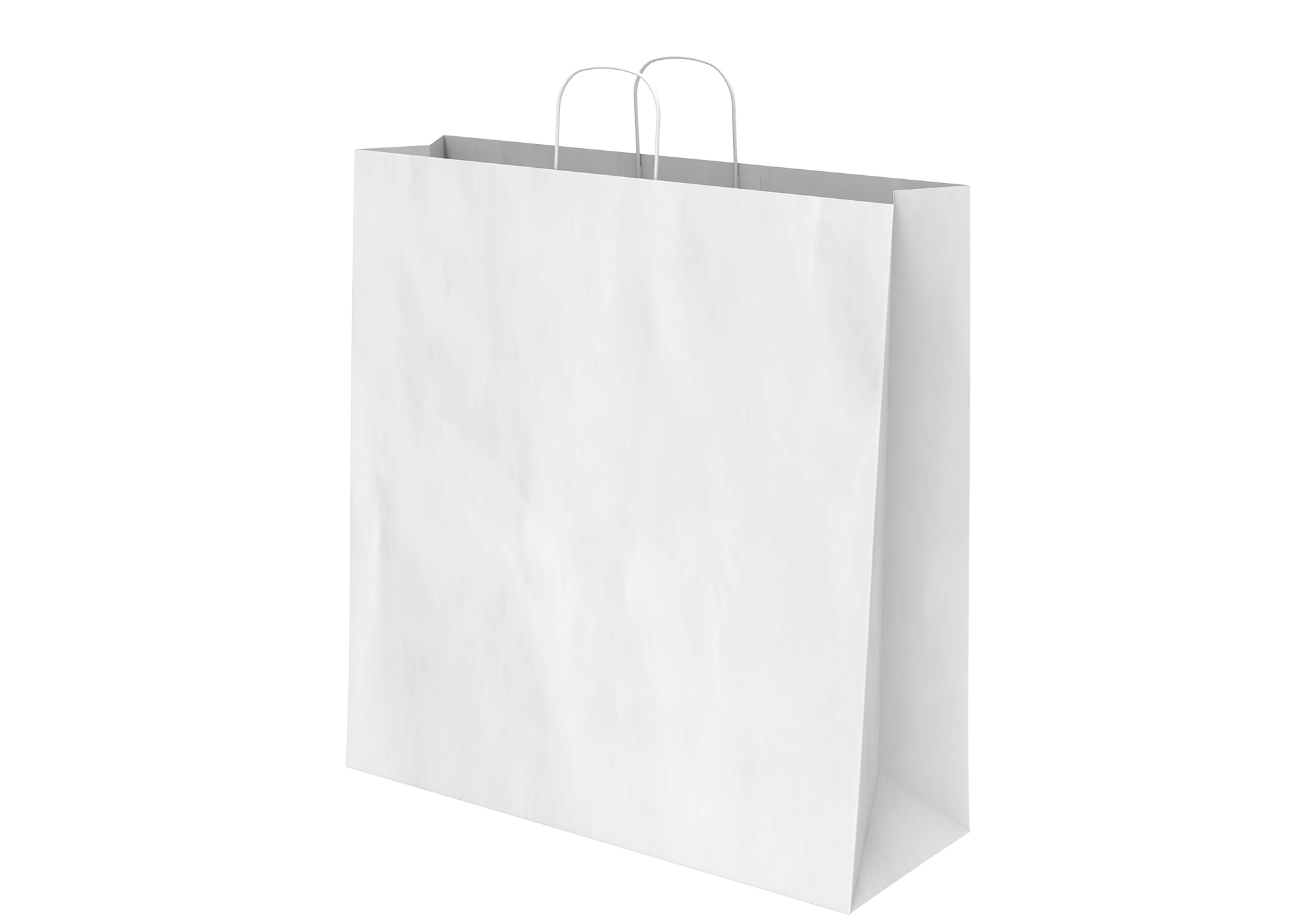 Plain white bags with handles new arrivals