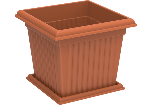 20L Square Planter with Tray