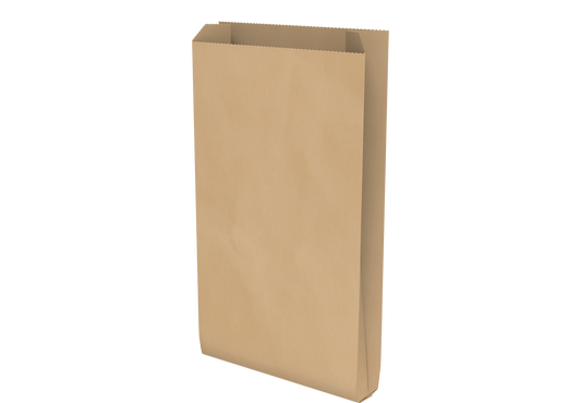 Grocery Paper Bags Plain Brown Flat Bottom 30 x 54 x 7 cm - 330 Pcs.