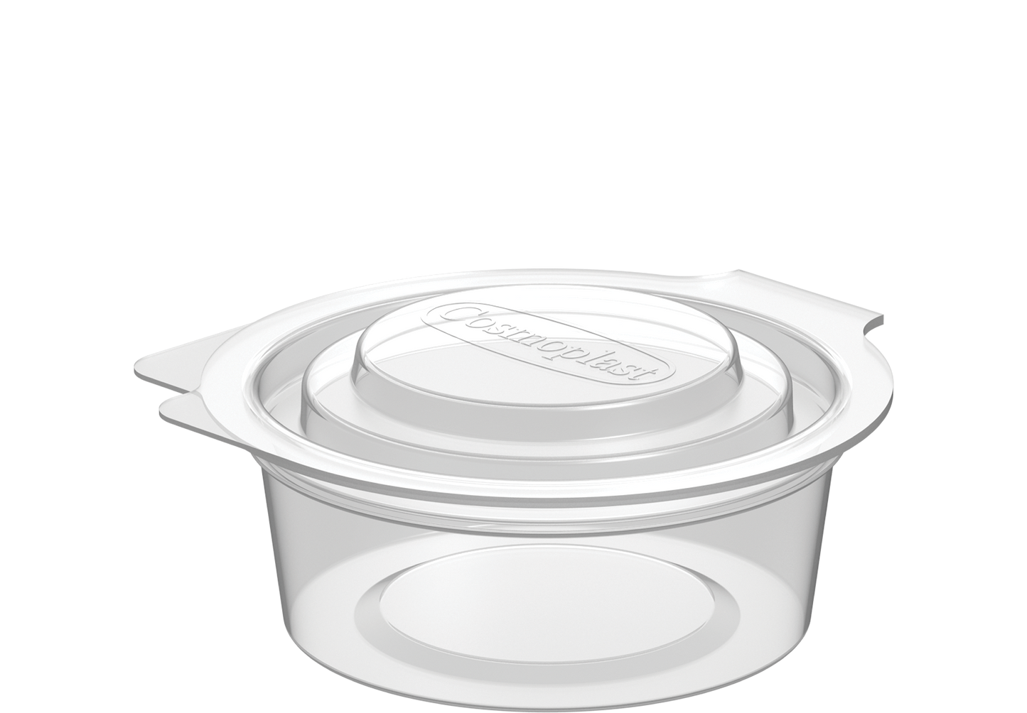 60 ml Pack of 40 Clear Sauce Cups with Hinged Lids