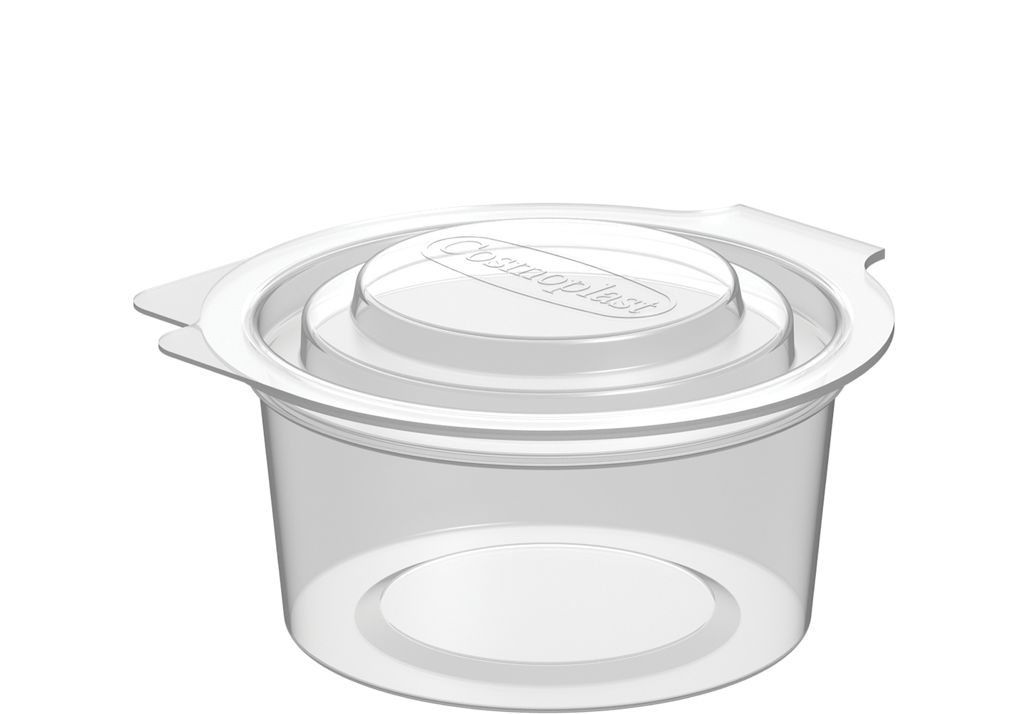 80 ml Pack of 40 Clear Sauce Cups with Hinged Lids