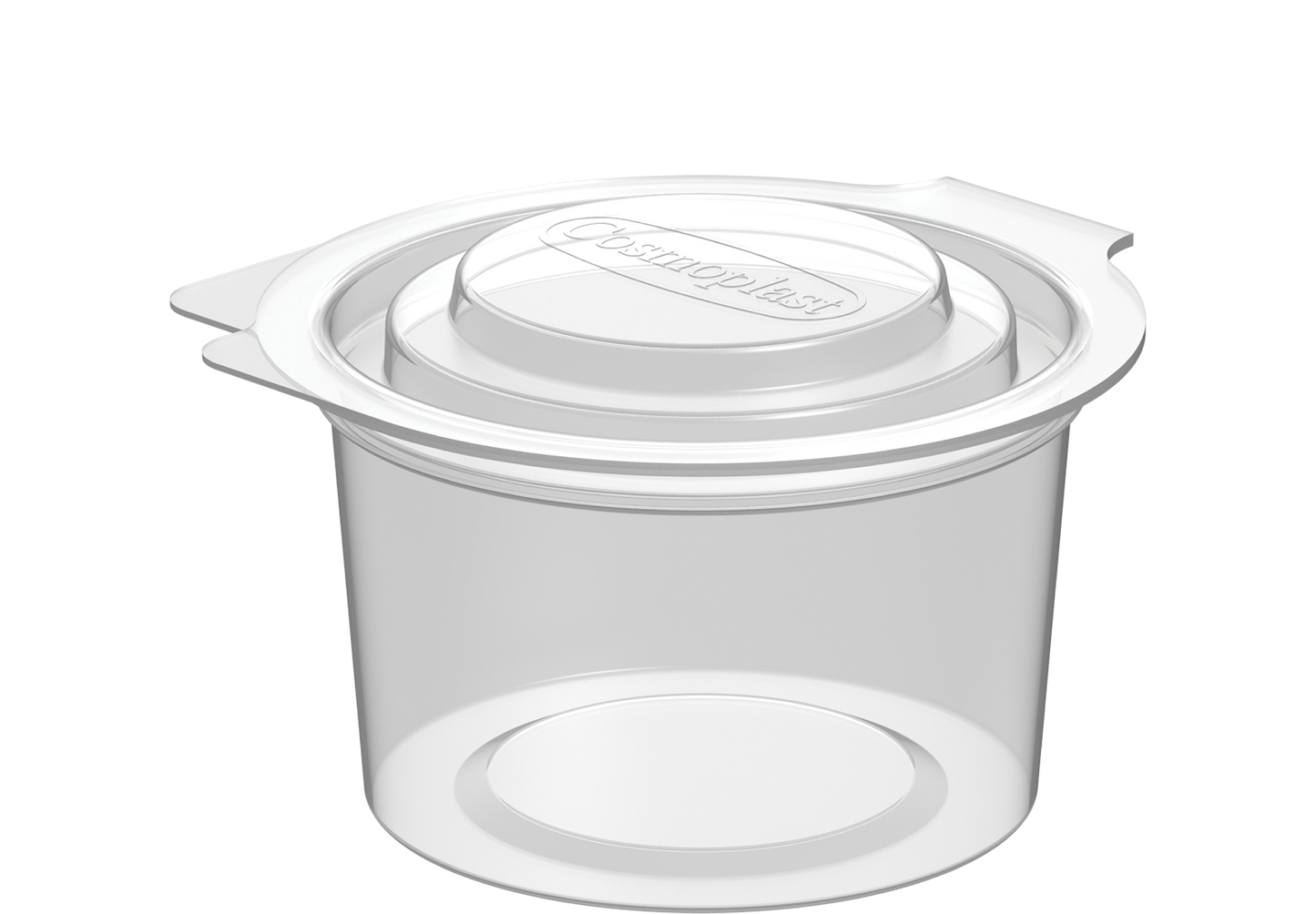 100 ml Pack of 40 Clear Sauce Cups with Hinged Lids