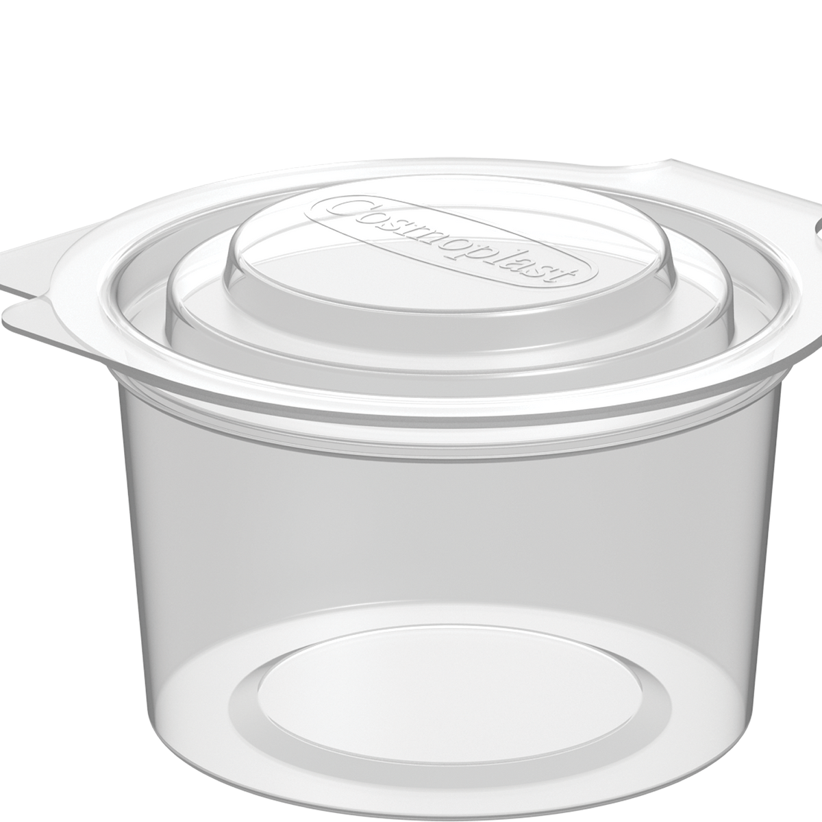 Cosmoplast Wholesale Plastic Sauce Cups with Hinged Lids Clear 100 ml ...