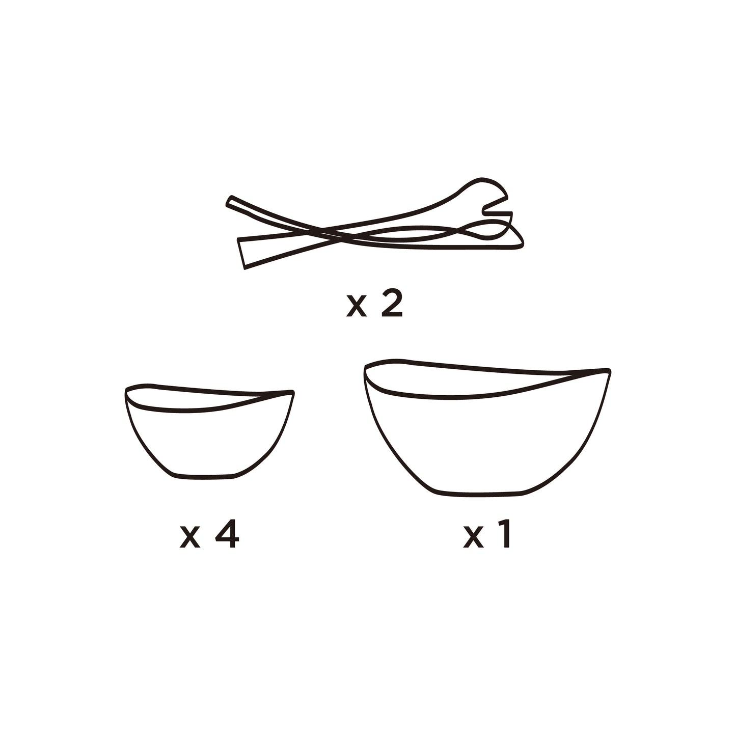 Salad Bowl 7 Pcs. Set