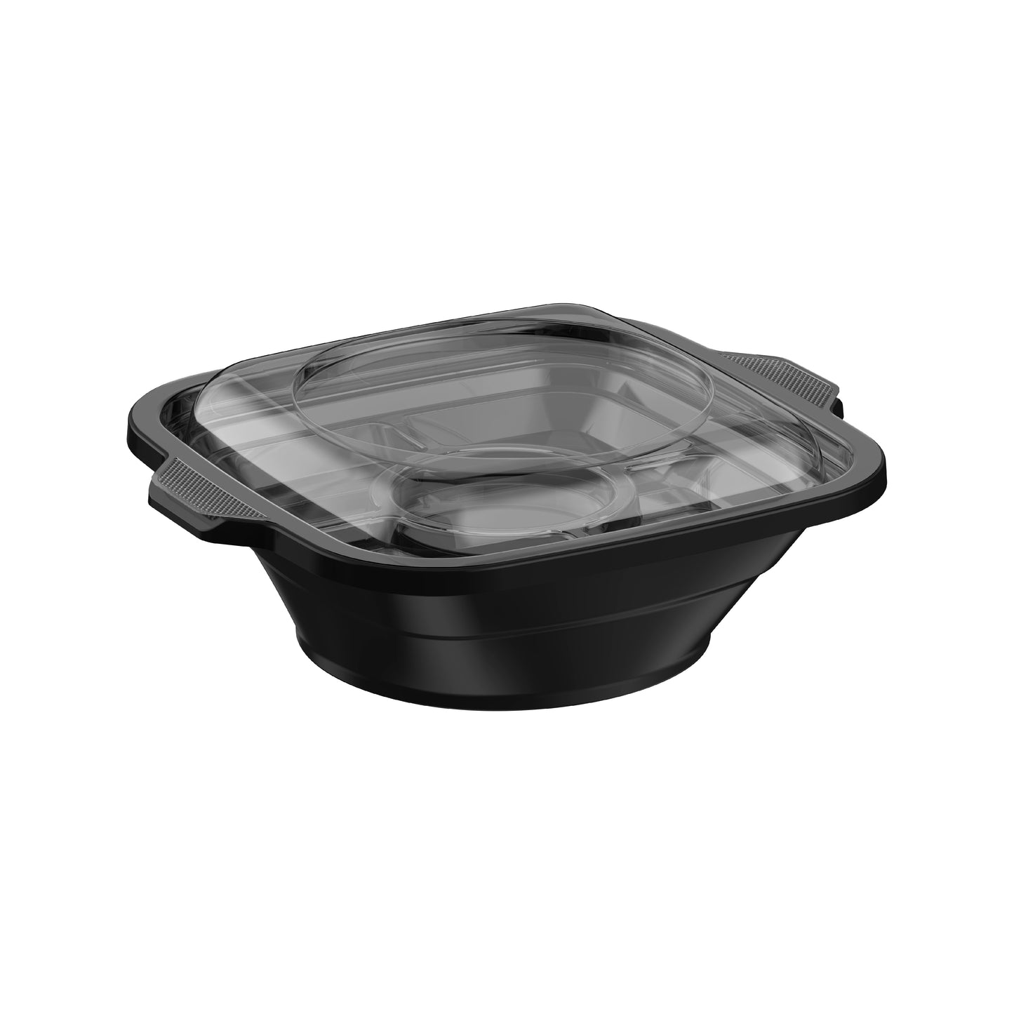 24 oz Square Microwave Bowls with Clear Lids