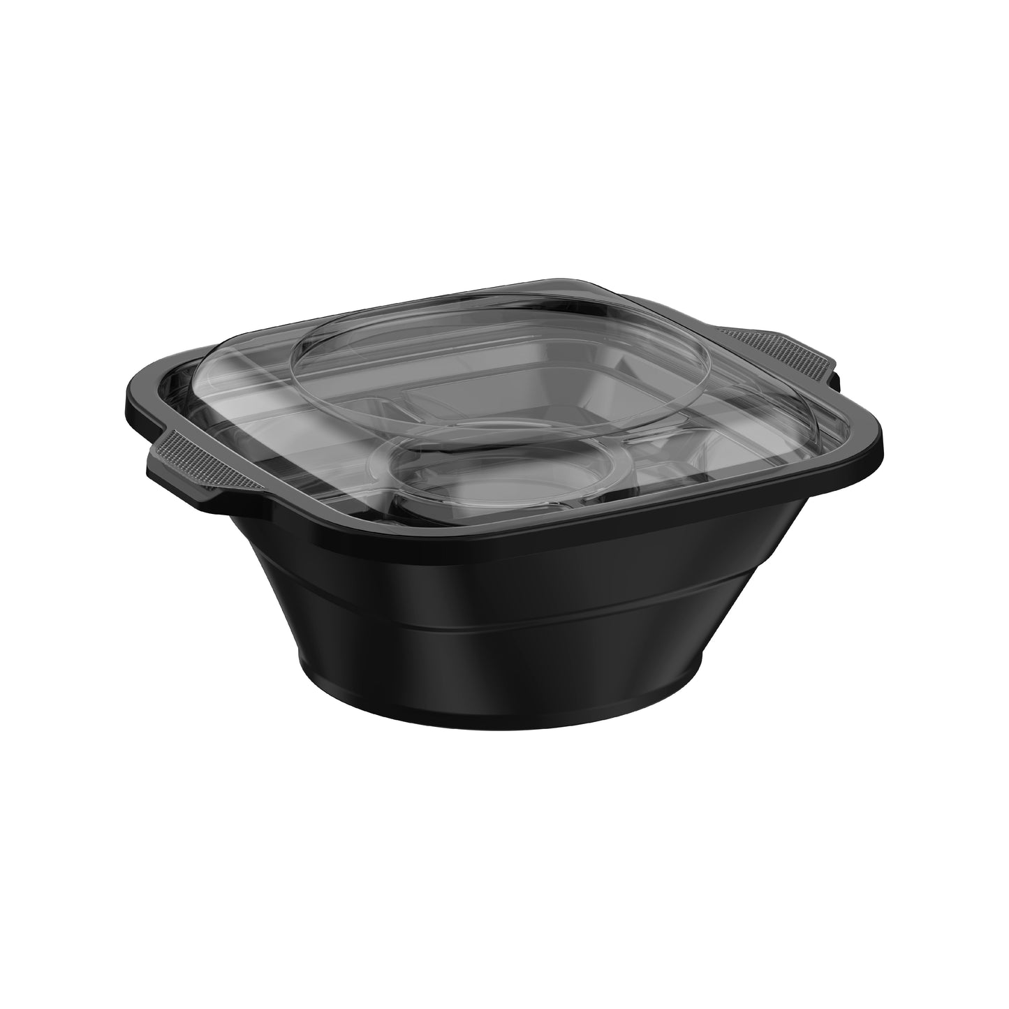 32 oz Square Microwave Bowls with Clear Lids