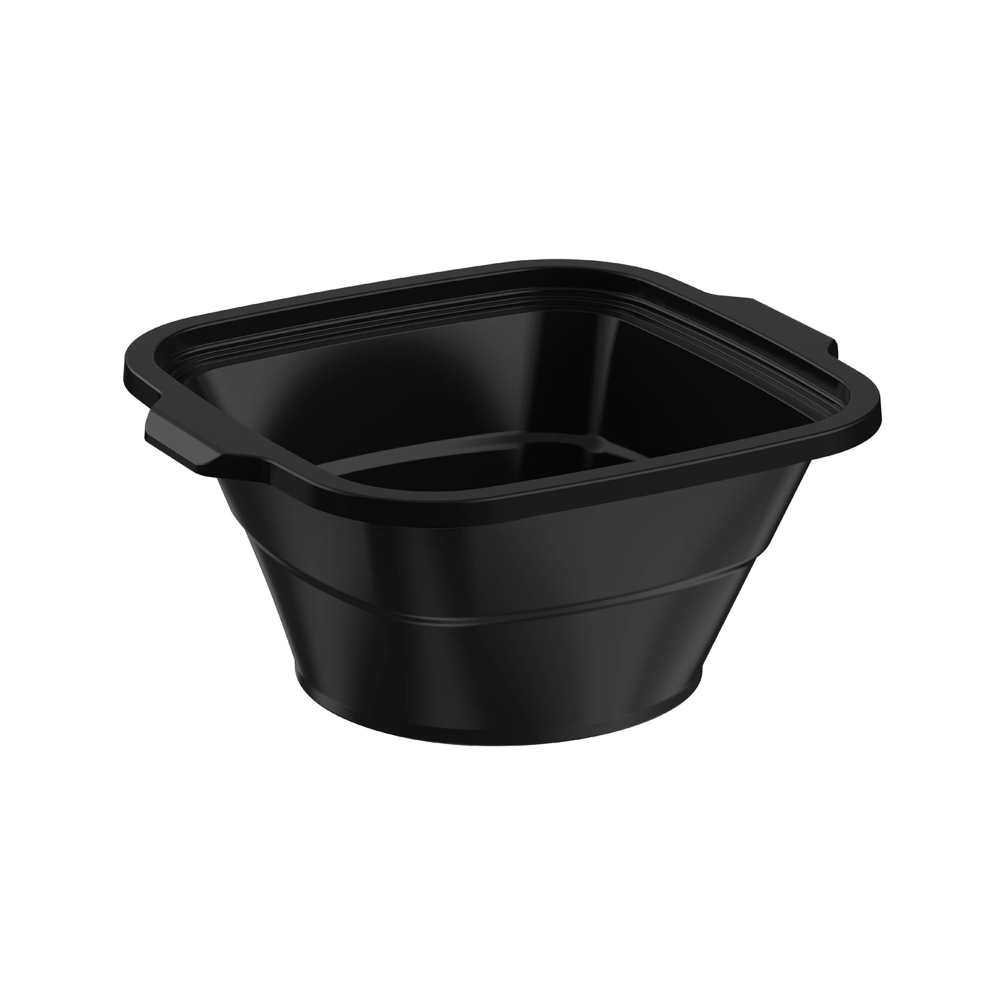 48 oz Carton of 250 Square Microwave Bowls with Clear Lids