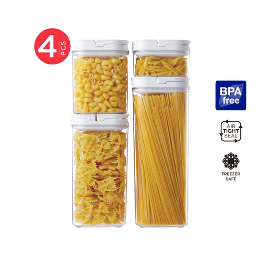 Lock2Go Round Fliplock Canisters 5 Pcs. Set
