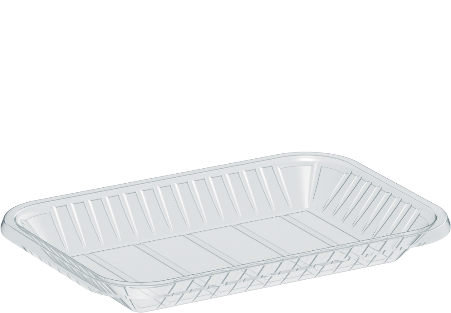 330 ml Clear Plastic Rectangular Trays