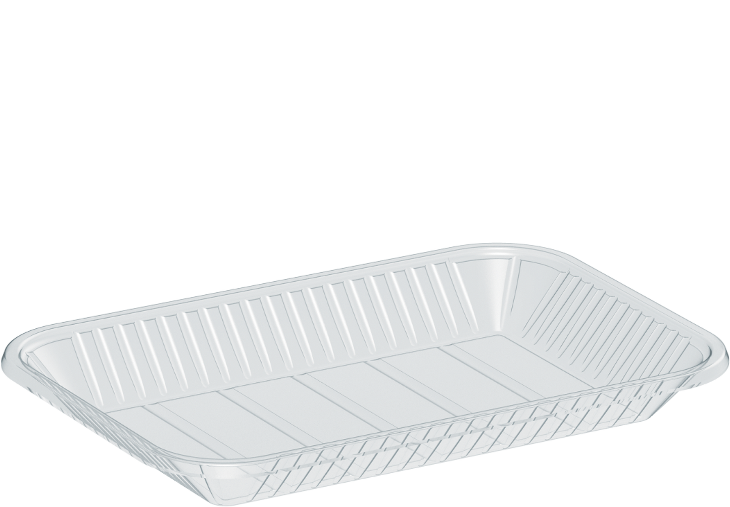 880 ml Clear Plastic Rectangular Trays 5 kg