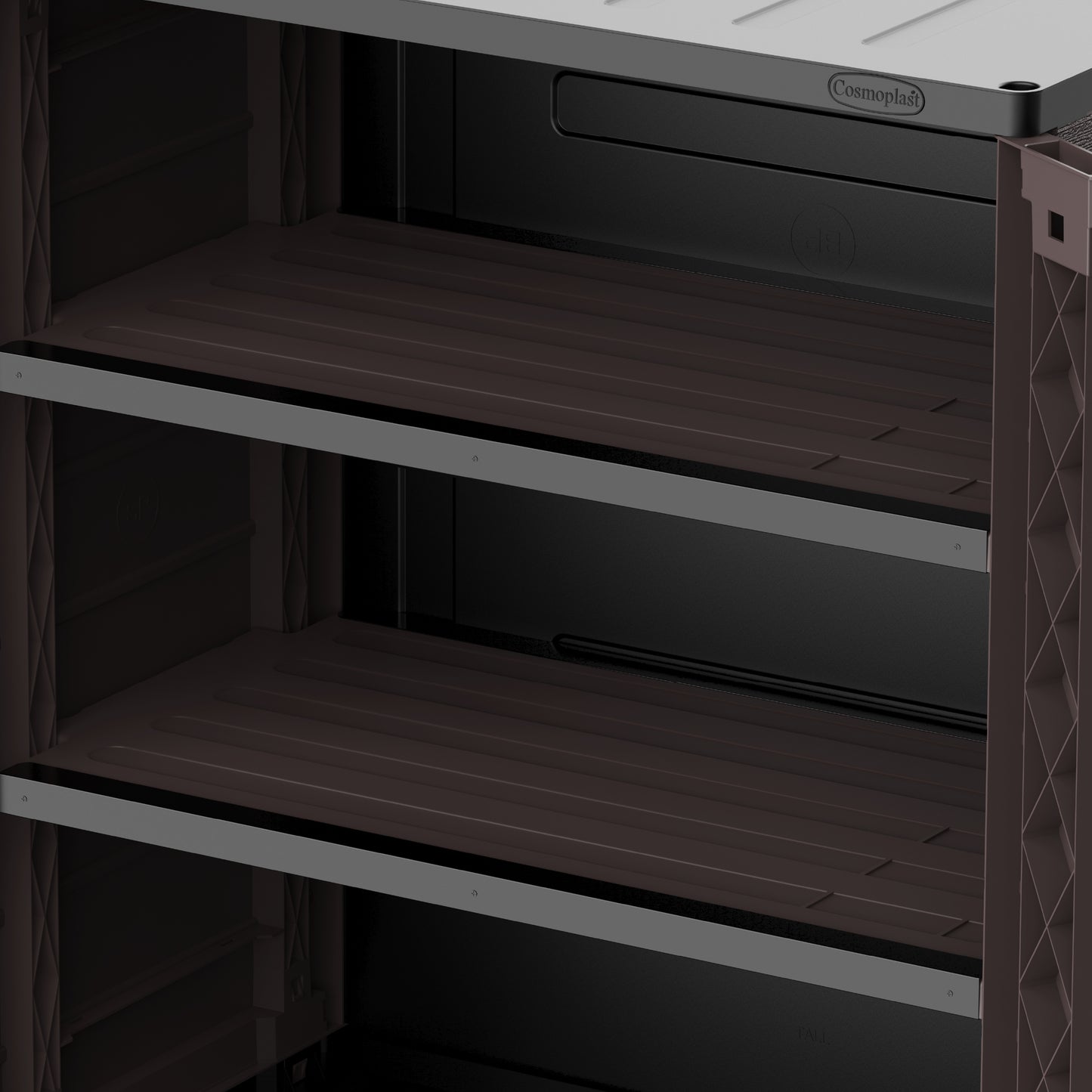 Cosmoplast UAE Cedargrain Vertical Storage Short Cabinet