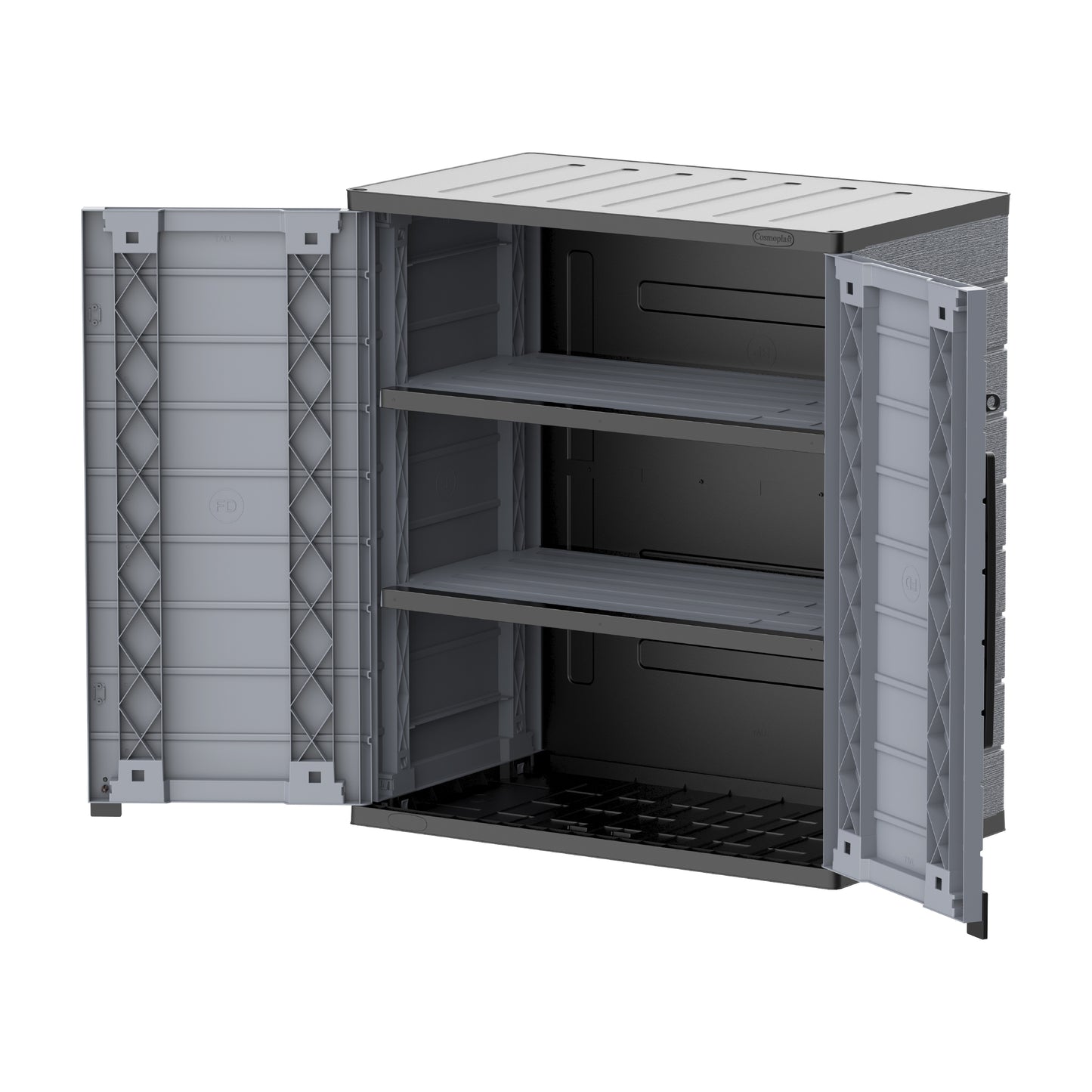 Cosmoplast UAE Cedargrain Vertical Storage Short Cabinet