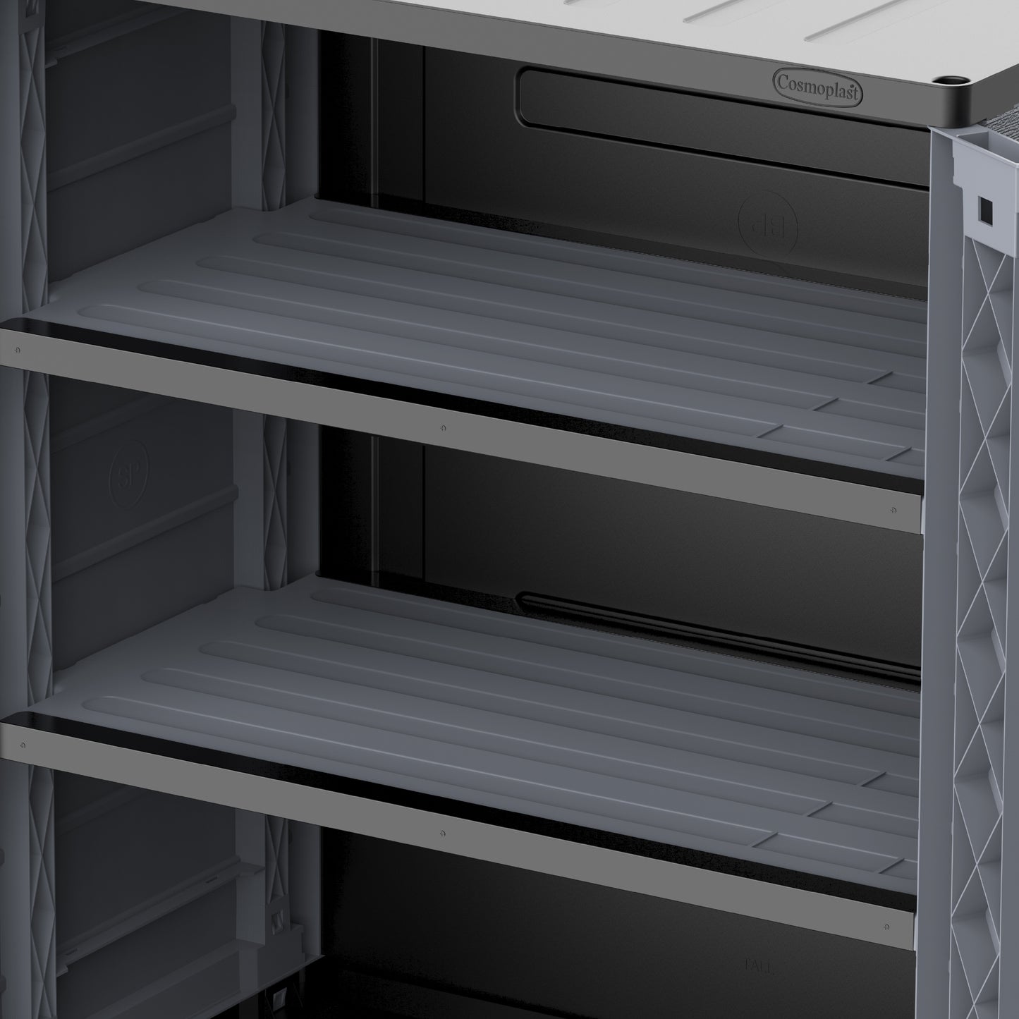 Cosmoplast UAE Cedargrain Vertical Storage Short Cabinet