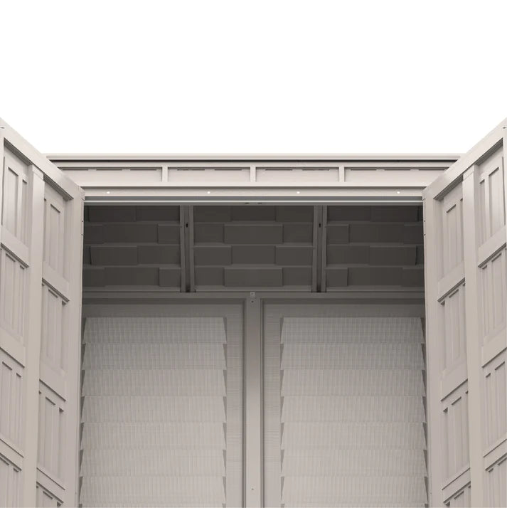 YardMate Pent PLUS 5x3ft (1.7 m x 0.9 m) Garden Storage Shed with FREE Shelving Rack 4