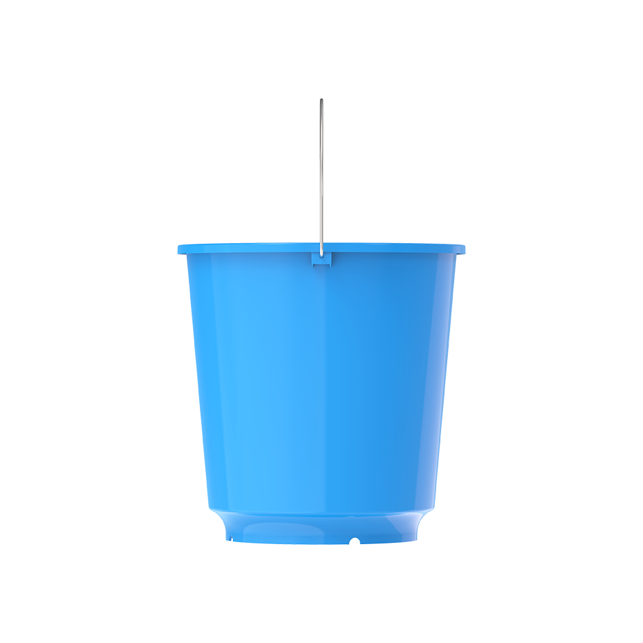 EX 18L Round Plastic Bucket with Steel Handle