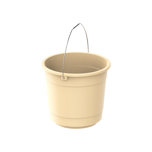 EX 10L Round Plastic Bucket with Steel Handle