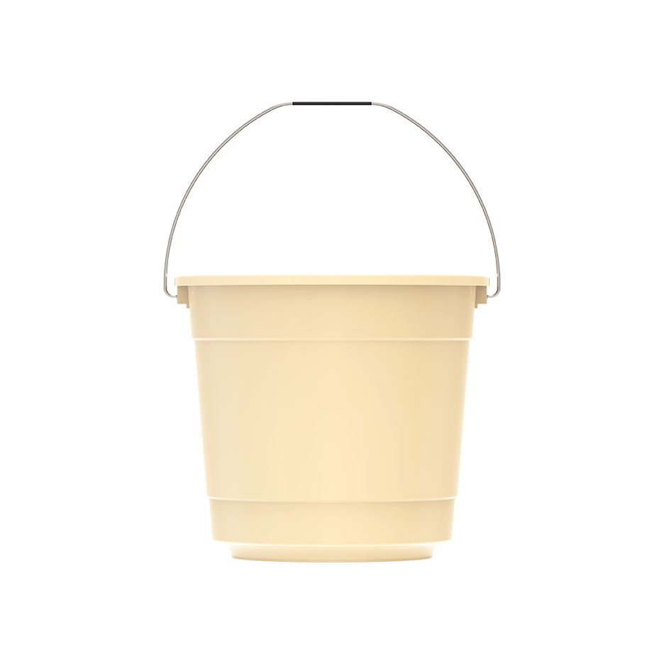 EX 3L Round Plastic Bucket with Steel Handle