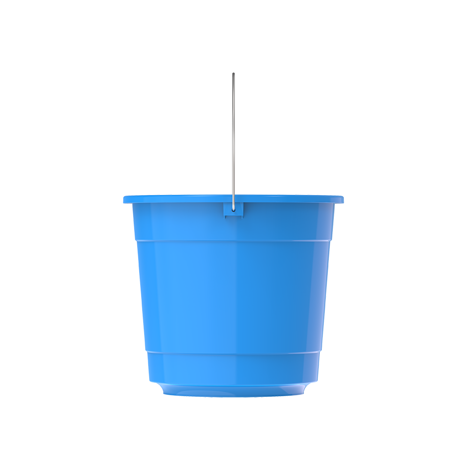 EX 3L Round Plastic Bucket with Steel Handle