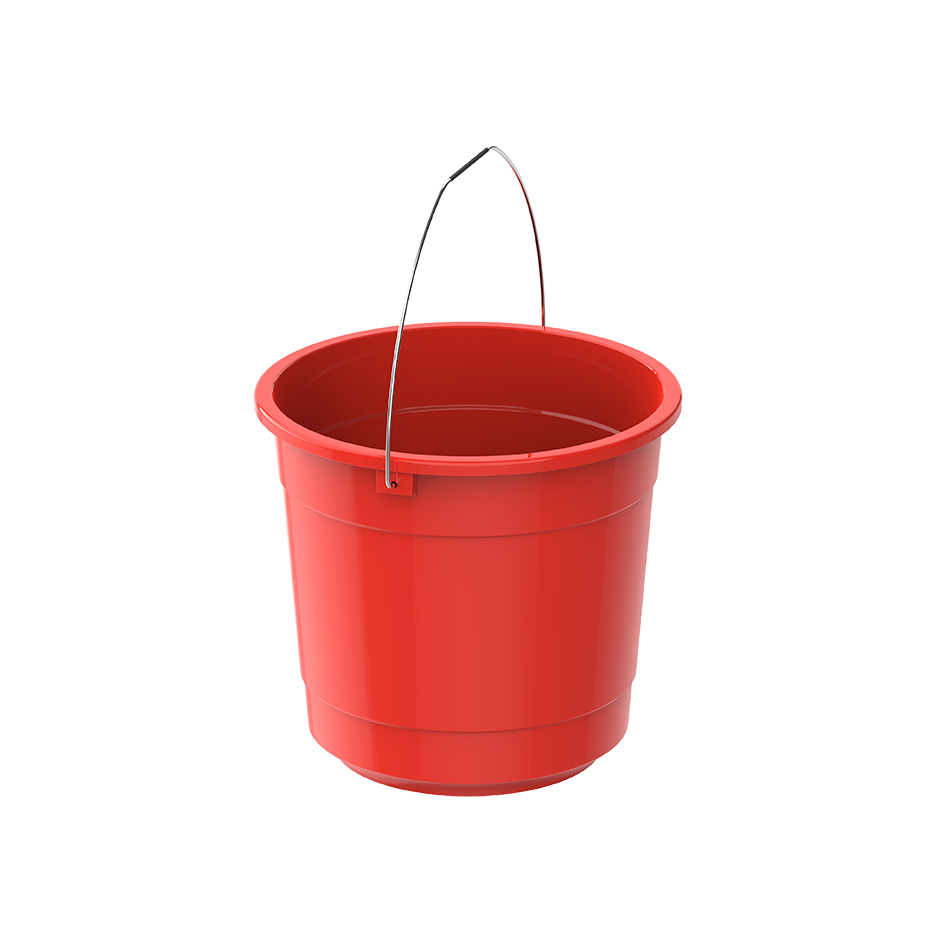 EX 3L Round Plastic Bucket with Steel Handle