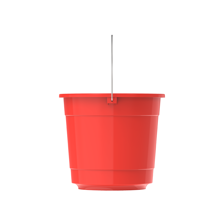 EX 3L Round Plastic Bucket with Steel Handle