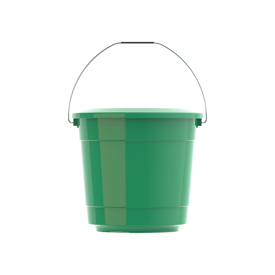 EX 5L Round Plastic Bucket with Steel Handle