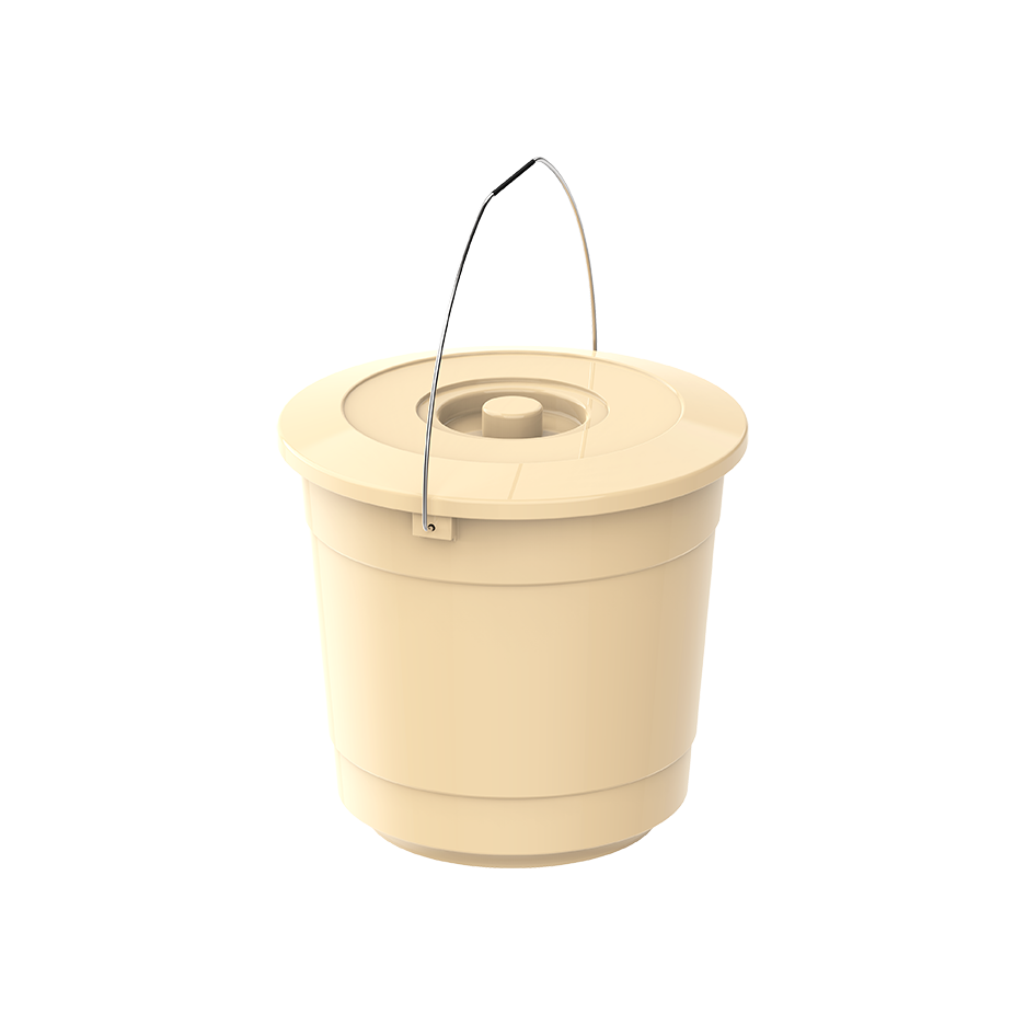 EX 3L Round Plastic Bucket with Steel Handle