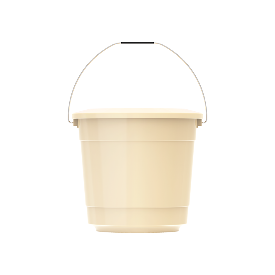 EX 3L Round Plastic Bucket with Steel Handle