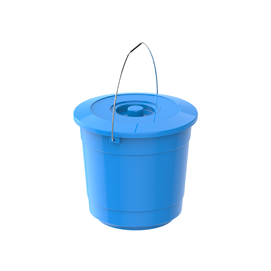 EX 3L Round Plastic Bucket with Steel Handle