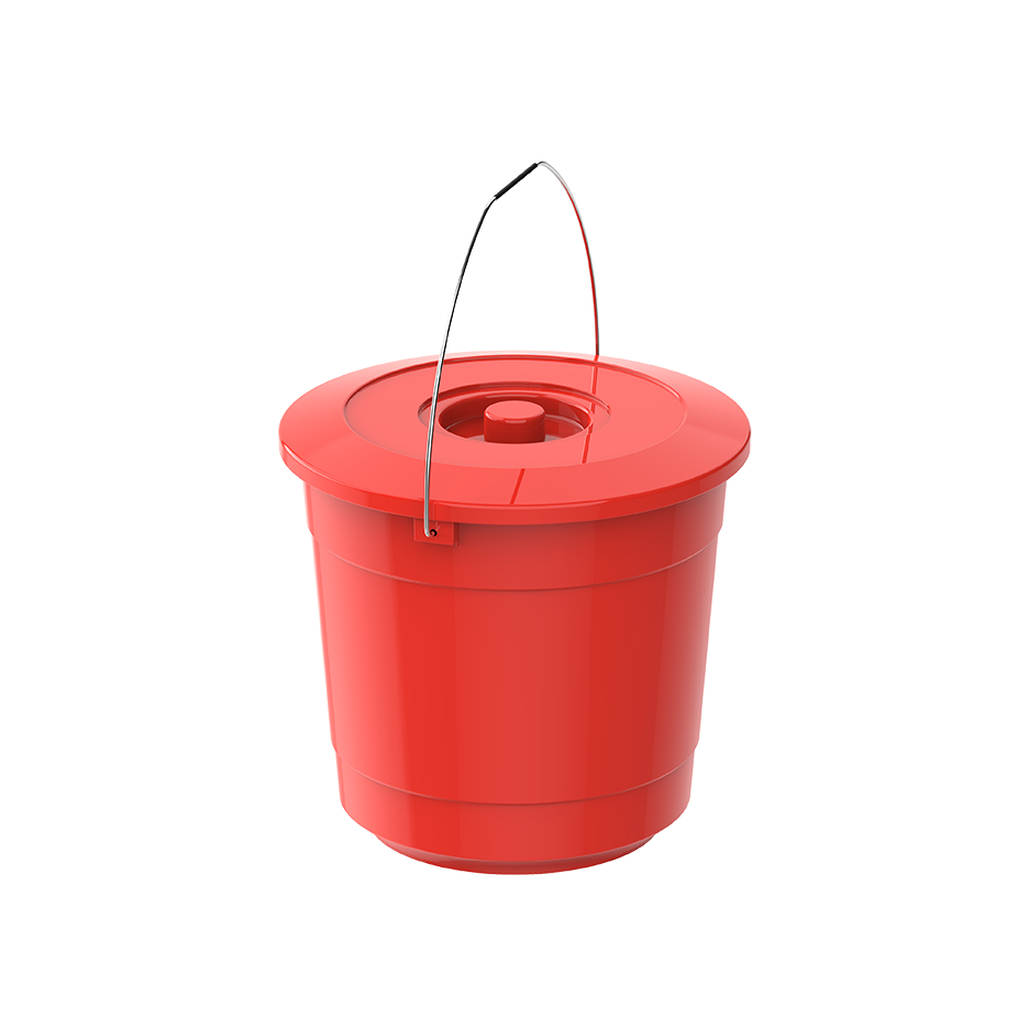 EX 3L Round Plastic Bucket with Steel Handle