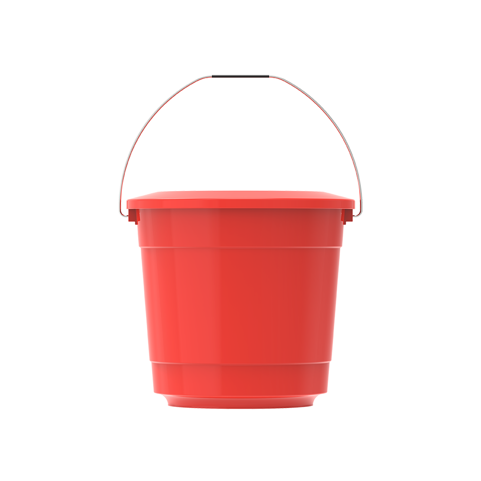 EX 3L Round Plastic Bucket with Steel Handle