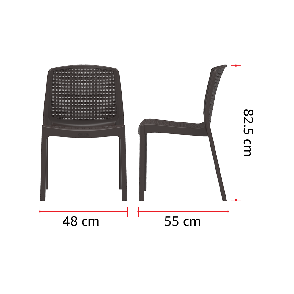 كرسي سيدر راتان بدون يد