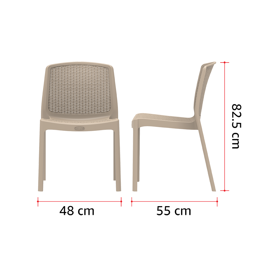 كرسي سيدر راتان بدون يد