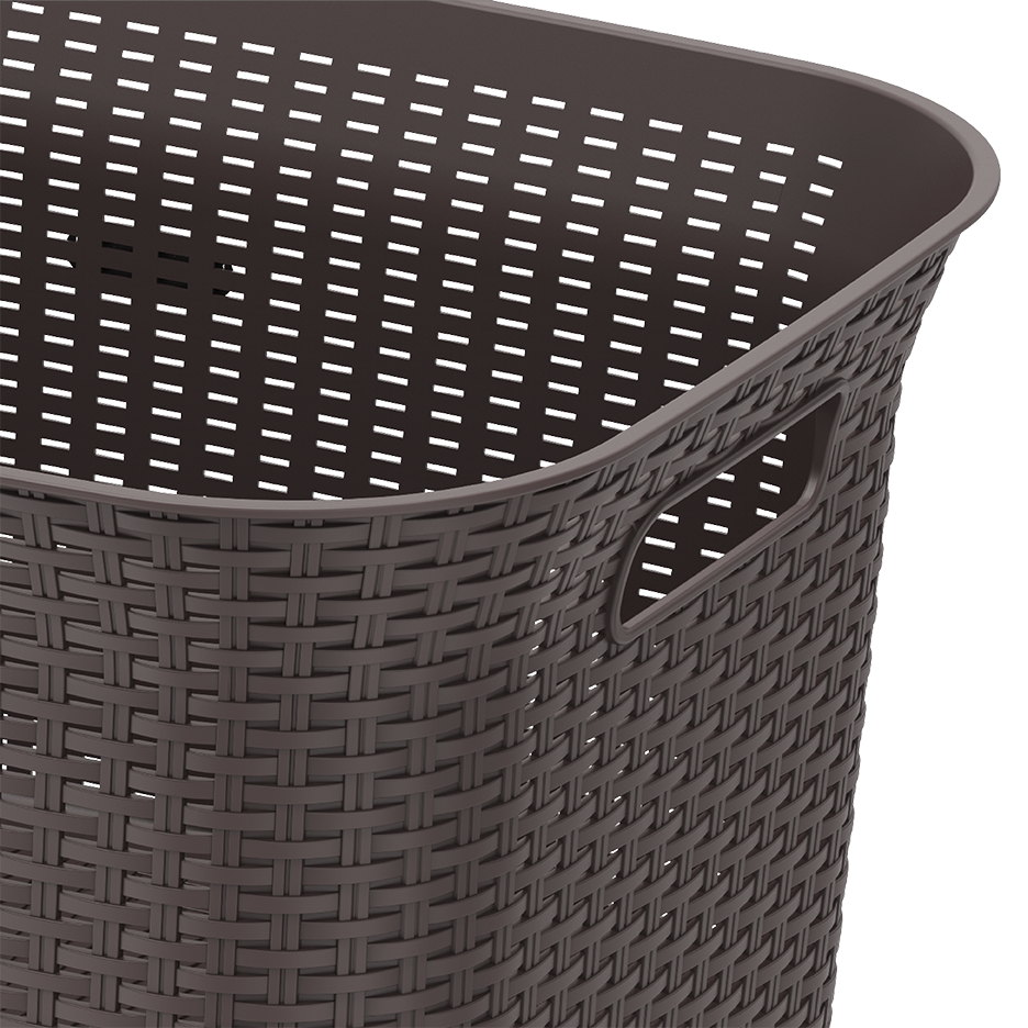 White dark best sale laundry basket