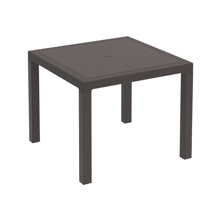 Cosmoplast Cedarattan 4-seater Resin Dining Table – Cosmoplast UAE