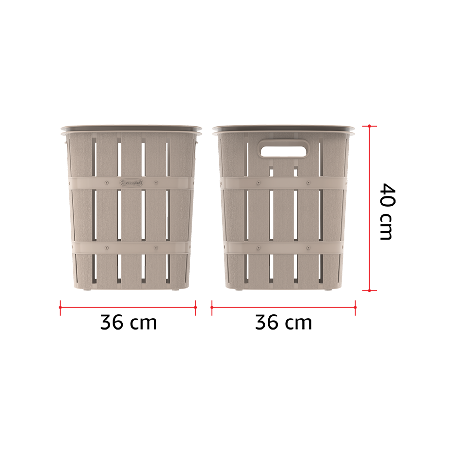 33L Cedargrain Laundry Bin