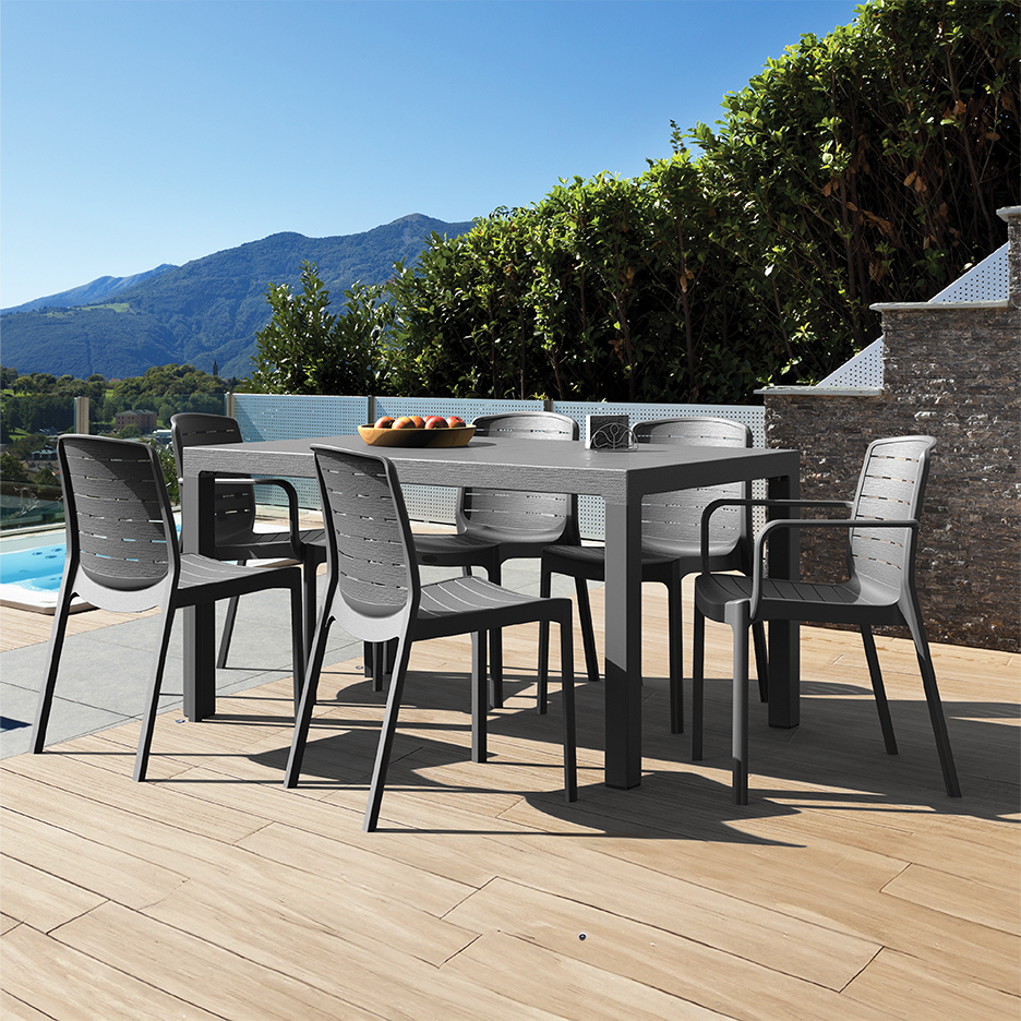 Cedargrain 6-seater Outdoor Dining Set of Table & Chairs
