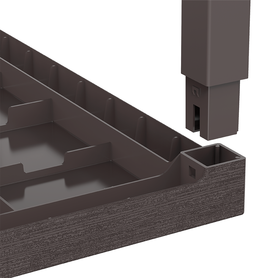 طاولة سفرة خارجية للحديقة سيدر جران 6 مقاعد