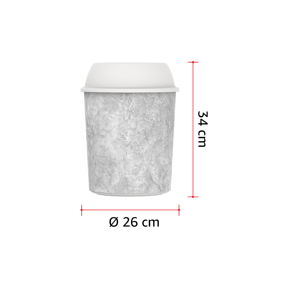 Ceramic 10L Round Dust Bin