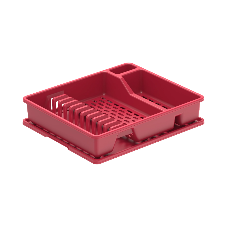 مجفف اطباق دلكس مع صينية