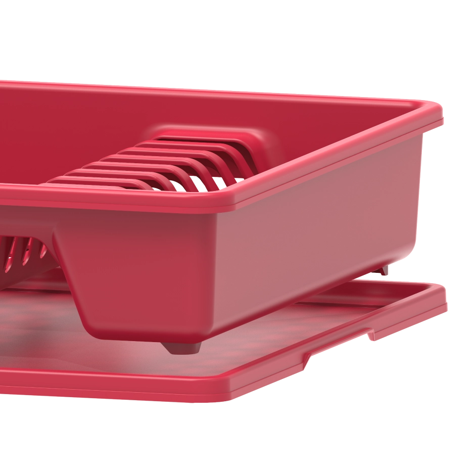 Large red dish rack sale