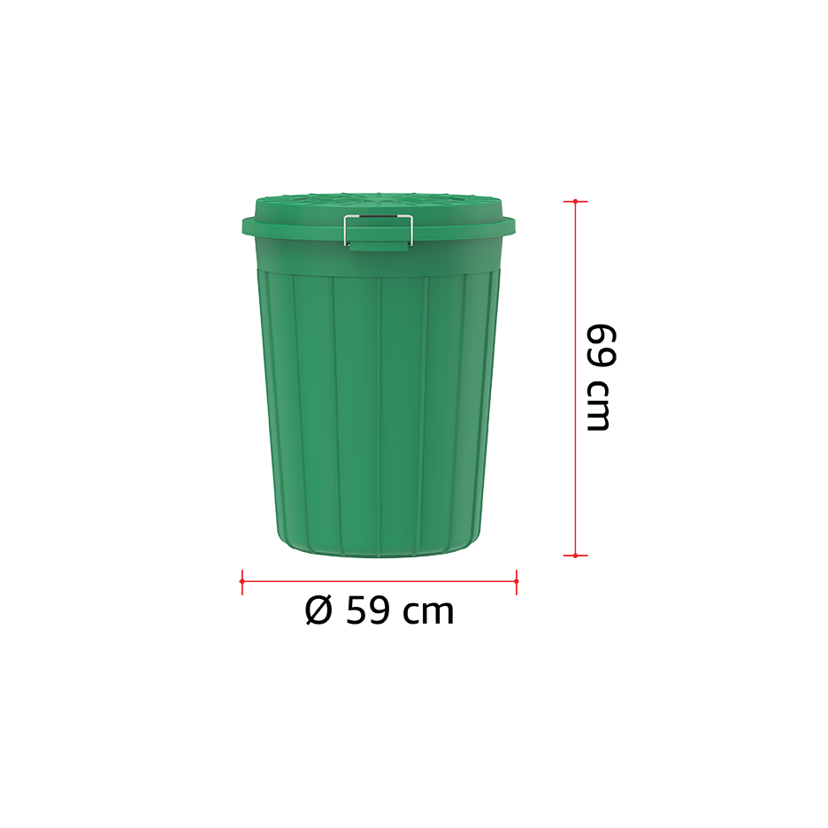 درام مع غطاء 125 لتر